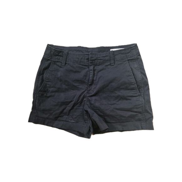 Gap Black 4” Downtown Khaki Shorts NWT Women’s Sz 4 - Picture 1 of 4